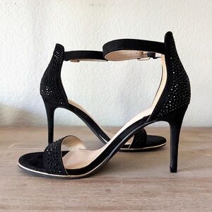 Marc Fisher Black Sparkle Stiletto Heels